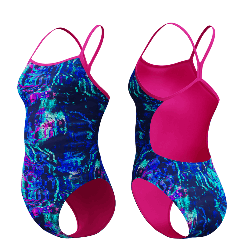 Costume Donna Club Training Printed V-Back 2.0 Speedo