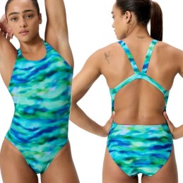 Costume Donna Printed Leaderback Swimsuit Speedo