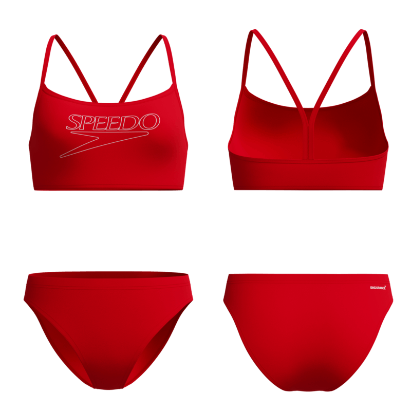 Due Pezzi Donna Endurance+ Logo Thinstrap Speedo
