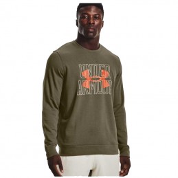 FELPA RIVAL TERRY CREW  MAN UNDERARMOUR